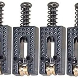 Enakshi (LABEL) Creations 6 Pieces Roller String Saddle Bridge for Electric Guitar BlackMusical Instruments & Gear|Guitars & Basses|Parts & Accessories|Guitar Parts|Saddles-image-10