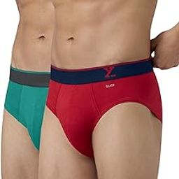Men's Traq Super Combed Cotton Regular Fit Solid Antibacterial Briefs with No Marks Waistband (Pack of 2)-image-93