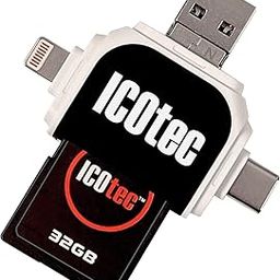 Icotec SD Card Reader for Smartphone File Transfer-13