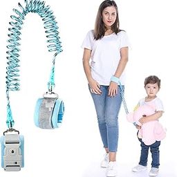 Anti Lost Wrist Link Band for Kids with Lock and Key for Child Safety Adjustable Wrist 2.5 Meter (Blue)-picture-17