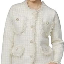 Womens Woollen Round Neck Sweaters | Blazers | Winter Wear Cardigan| Free Size (BZ-120-OffWhite)-image-20