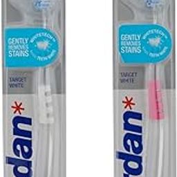 Jordan Target White Toothbrush Medium Bristles BPA Free Tooth Brush ( Random Color ) ( Pack Of 2 )-picture-10