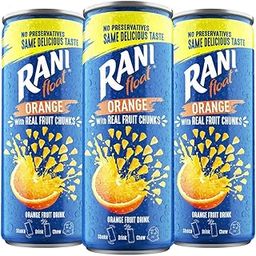 Rani Float Orange Fruit Drink with Chunks | Refreshing Fruit Drink with Orange Chunks | PACK OF 3 (240ml Each) - CAN PACKAGING-image-32