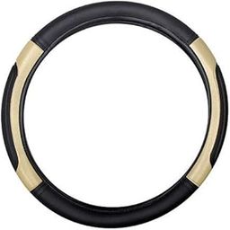 Hayberg Highly Quality Black and Beige Car Steering Cover for Mahindra Bolero-12