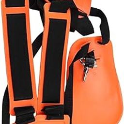 Powered by brush Cutter Attachment Universal Double Shoulder Belt Adjustable for Grass Trimmer Suitable for All Type of Side Pack Crop Cutter Safety Jacket-21