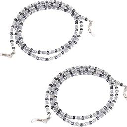 The Style Sutra 2x Black Beaded Necklace Glasses Sunglasses Spectacles Chain Cord Holder|Health & Beauty | Vision Care | Other Vision Care|1 X Beads Gles Chain Cord-image-50