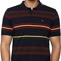 Men's Premium Cotton Pique Polo Tshirt with Stripes-picture-10