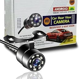 SPAIKO® Waterproof Night Vision AHD Rear View Parking Camera for All Cars | No-Drill Number Plate Hook Type Reverse Camera | Wide Angle Lens | Easy Installation-3