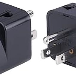 MX Universal Travel Adapter (Type B) India to USA, Canada, Japan & More 2 in 1 Conversion Plug for Home and Official use - Black, Pack of 2-picture-14