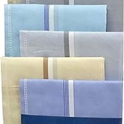 100% Cotton Premium Collection Handkerchiefs Hanky For Men XXL King Size-image-57