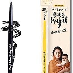 Baby kajal for new born Pencil - Pure and Natural | Sai Kajal | Chemical-Free Organic kajal pencil for babies | Nazar Na Lage | Gentle & Safe for kids, Anti-Inflammatory | 3.5 gm (Pack of 1)-38