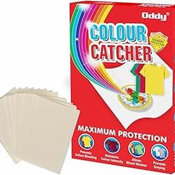 Oddy Colour Catcher 60 Sheets For Laundry, Allow Mixed Washes, Prevent Colour Runs And Maintain Original Colour Of Clothing, Pack Of 60-0