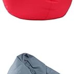 ARTISOUL® Waterproof Stuffed Animal Storage Bean Bag Cover Red & Gray | Furniture | Bean Bags & Inflatables-image-46