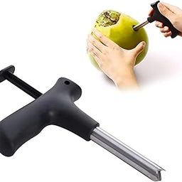 A1Manisha Stainless Steel Coconut Opener 1 Pc – Quick & Easy Cracking Tool with Drill Cutter, Cleaning Stick, Effortless Fresh Water Extraction Kit, Durable Professional Hole Maker & Tap Cleaner-image-50
