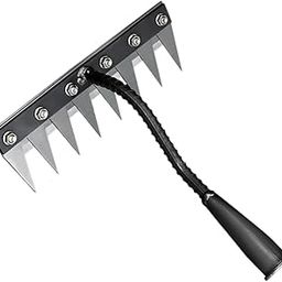 MYADDICTION Garden Root Remover Tool – Efficient Puller for Backyard, Farm, and Agricultural Use (8 TINES)-image-83