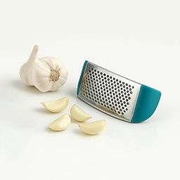 Clazkit Kitchen Stainless Steel Garlic Press with Ergonomic Handle,Garlic Crusher, Handy Garlic Crusher, Kitchen Garlic Crushing Tool Stainless Steel-24