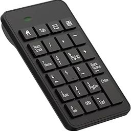 LOONASA Wired Number Pad, USB Numpad 23 Key Numeric Keypad Financial Accounting Keyboard Office Accessories for Laptop, PC, Desktop, Computer, Notebook, Black-11