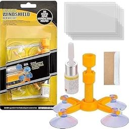 Saleplex Windshield Repair Kit for Chips, Cracks, Bulls-Eye, Star-Shaped, Half-Moon, and Nicks - Car Window Glass Repair Tool Set for Quick and Easy Auto Windshield Scratch Fix and Polishing,150 grams-31