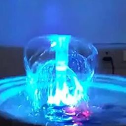 INDOMA Plastic Small Fountain Ii Water Fountain Set With Auto Change Led Lights Ii Small Fountain With Mushroom Nozzle| Pl20-20 S2-11