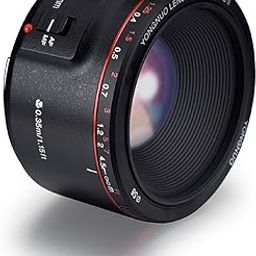 Yongnuo YN50MM F1.8 II AF/MF 0.35M Focus Distance Standard Prime Lens Black for Canon 5D IV 1DX I 200D II 850D 7D 6DII-picture-2