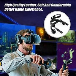 HEAVENGLOW Reduce Pressure Head Strap Pad Soft PU Leather VR Headset for HTC Vive-11