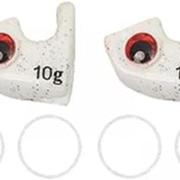 ATORSE 4x2x 10G Fishing Squid Sinker Adults Fishing Tackle Tools Wood Shrimp Weights White|Sinkers & Weights-image-39