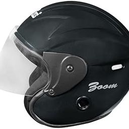 STISS Strong and Durable Stylish Matt Finish Full Face Scooty and Motorbike Helmet | Scratch Resistance and Silicone Glass Protection - Nano Black-picture-30