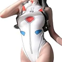Sexy Lingerie for Women Naughty Polyester College Girl japani Printed Bodysuit Deep V Neck Teddy Babydoll Backless Mesh Lingerie Babydoll Sexy Nightwear Swimming Costume-image-84