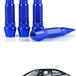 LOVMOTO 4PCS Spiked Shape Tire Valve Stem Caps, Aluminum Car Air Stem Cap, Universal Tire Valve Stem Covers for Cars, SUV, Trucks, Bikes, Motorcycles Comfortable with Ver-na Flui-dic-image-92
