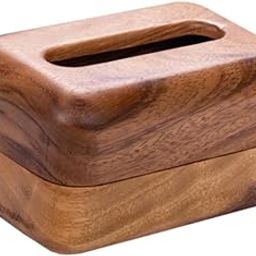 Wood Tissue Box Cover Modern Tissue Dispenser for Office Desktop Living Room-picture-22