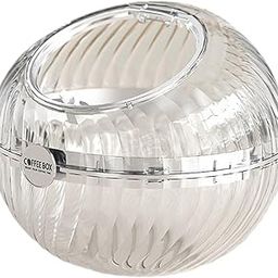 Coffee Capsule Holder Tabletop Storage for Sweeteners Sugar Packets Creamers Transparent Silver-19