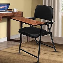 ROSE® Folding Chair with Writing Pad | Adjustable Cushion Seat | Work from Home, Study, School & College (Black)-24