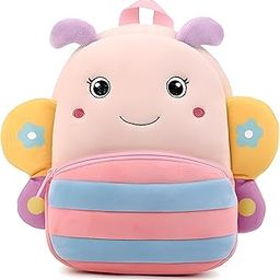 Cute Small Toddler Kids Preschool Backpack Butterflyk Nursery Preschool Playschool School Picnic Travelling Bag for Baby Boy Girl Age 2-5 Years, Multicolor-image-74