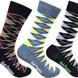 Men's Cotton Calf Length Socks (BROHPM-01B-PO3_Multicolor_Free Size)-image-85