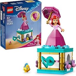 LEGO ǀ Disney Princess Twirling Ariel Building Kit and Fantasy Toy Model 43259 Building Blocks Toys for 5+ Gift for Boys and Girls-31