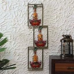 GI HERITAGE Wrought Iron Musician Wall Art in Multicolour for Home and Decor | Decorative Accent for Home, Living Room & Gifting-image-60