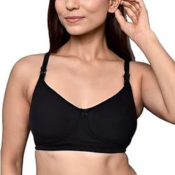 Organic Cotton Bamboo Nursing Bra for Women I Encircled Feeding Bra Without Padding I Wire Free Maternity Bra I Adjustable Side Support Bra for Women-image-3