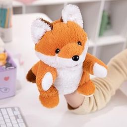FunBlast Plush Animal Hand Puppets – Soft & Cuddly Animal Figure Puppets for Kids, Storytelling & Role Play, Fun Educational & Learning Toys for Toddlers & Children (Dog)-image-47