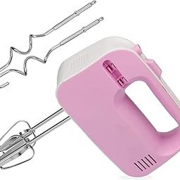 Maggi Rio Electric Hand Mixer/Blender/Beater, 450 Watts, 5 Speed Control, Comes With 2 Beaters and 2 Dough Steel Hooks, Easy Mix For Cake, Atta, Whipping Cream, Ice Cream,1 Year Warranty (Pink)-picture-18