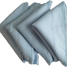 Pack of 4 Handkerchiefs (Women) Cotton: Blue, 12IN *12IN-image-88