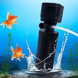 Powerful Submersible Aquarium Filter for Fish Tanks – Ultra Silent Water Pump with Air Tube | 3-in-1 Oxygenation, Filtration & Circulation | Easy Clean, for Freshwater & Saltwater (Up to 15w)-17