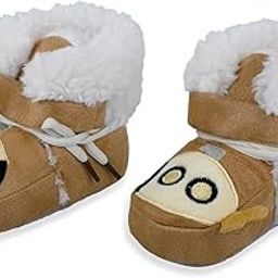 Submarine Velcro Warm Furry Booties | Soft Comfortable Indoor & Outdoor Boots | Newborn Cozy Fleece Shoes | All Occassions-image-46