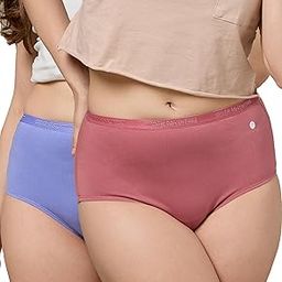 Underwear Brief High Waist Hipster Premium Cotton Spandex Panties for Women-No Marks Waistband and StayFresh Treatment-image-22