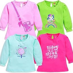 Kid's 100% Cotton Regular Fit Full Sleeve Top Pack of 4-image-69