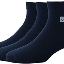 Men'S Cotton Quarter Length Socks (Pack Of 3) - Navy-image-36