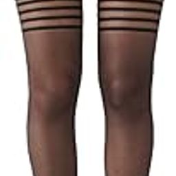 Women's Sheer Thigh-High Transparent Stockings-image-2