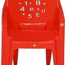Prima Baby Plastic Chair 126 Modern and Comfortable with Backrest for Study | Play | Desk | Kids with Arms for Home/School/Dining for 1 to 6 Years Age - Red-picture-32