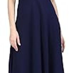 FIT & Flare Solid Pleated NEACK Dress-image-3
