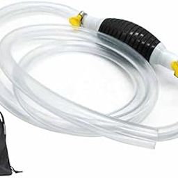 Small Water Pump, Siphon Pump, Petrol Syphon Pump with 2M Siphon Hose, Siphon Hand Pump, Liquid Transfer Pump for Gasoline Oil Car Petrol Diesel Boat Fuel Tank Water Fish Tank, Storage Bag Included-image-97