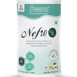 Pro360 Nefro LP 750g (fka Nephro LP) Non-Dialysis Care Protein Powder - Low Protein, High Fat Formula Enriched with L-Taurine, L-Carnitine for Kidney/Renal Health, No Added Sugar – Vanilla Flavour-image-55